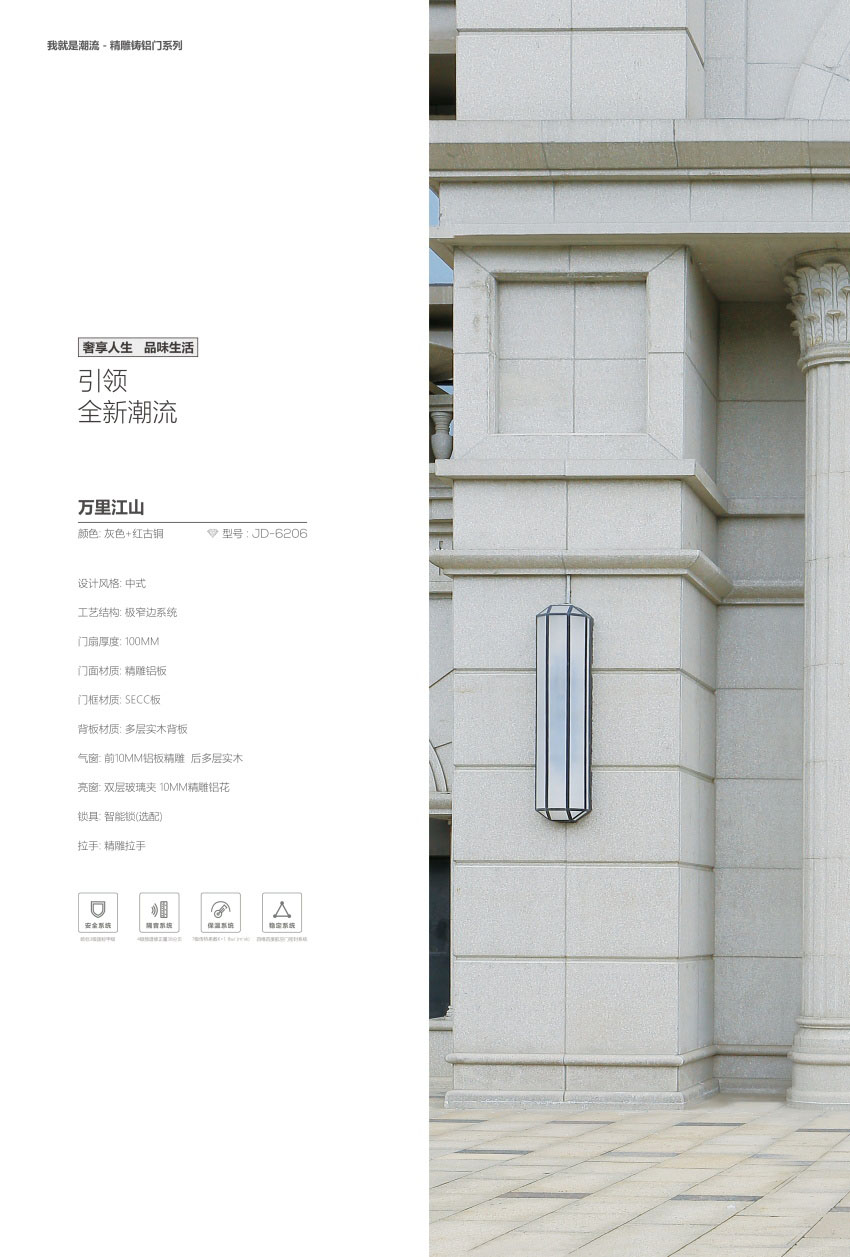 軍強(qiáng)鑄鋁門圖片